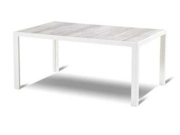 Hartman Tanger tuintafel 228 wit, Tuin en Terras, Tuinsets en Loungesets, Nieuw, Aluminium, Eettafel, Tuinset