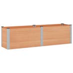 vidaXL Verhoogde plantenbak Bruin 200 x 50 x 54 cm, Tuin en Terras, Bloembakken en Plantenbakken, Verzenden, Nieuw, Minder dan 60 cm