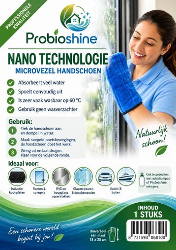 Nanovezel handschoen voor streeploos schoonmaken, Ophalen of Verzenden, Schoonmaakmiddel