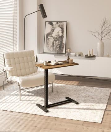 Laptoptafel - Bijzettafel - Verstelbaar - H3PRO - 45x45 cm -, Verzenden, Zo goed als nieuw