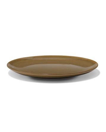 HEMA Dinerbord Ø26.4cm Monaco aardewerk donkerbruin, Verzenden, Nieuw