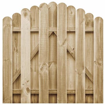 Houten Tuinpoort Grenen Gebogen 100 × 100 cm, Verzenden, Nieuw