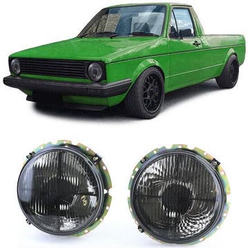 Koplampen Smoke Met Kruis VW Caddy 1 CS097, Nieuw, Volkswagen