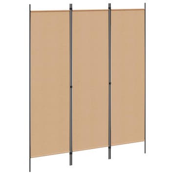 vidaXL Kamerverdeler Beige 150 x 180 cm Stof, Huis en Inrichting, Verzenden, Nieuw