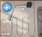 Tapijt Kleding Stofzuiger SC4000 Zwart/Blauw 400 Watt, Verzenden, Nieuw