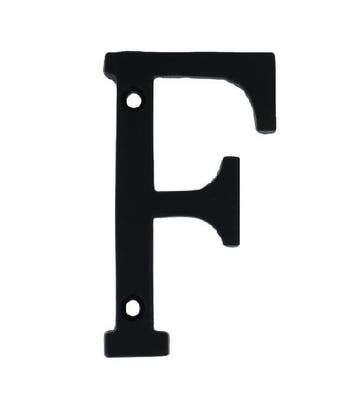 Letter F Klein IJzer zwart 75 mm, Verzenden, Nieuw