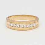 Ring - 14 karaat Geel goud Diamant (Natuurlijk), Nieuw