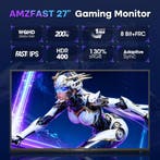 Gaming Monitor - Beeldscherm computer - 27 inch - 200Hz - WQ, Computers en Software, Monitoren, Verzenden, Zo goed als nieuw