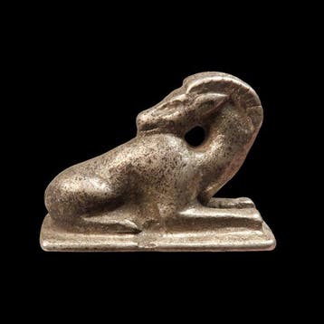 Oud-Egyptisch Zilver Ram Amulet