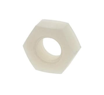 Nylon moer M8 - DIN 555 - Zeskantmoeren metrisch, Doe-het-zelf en Verbouw, IJzerwaren en Bevestigingsmiddelen, Ophalen of Verzenden