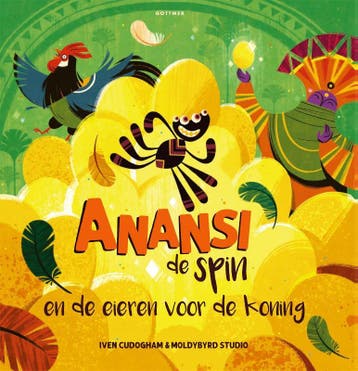 Anansi de spin en de eieren voor de koning / Anansi de spin, Boeken, Verzenden, Zo goed als nieuw, Iven Cudogham