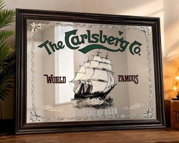 Wandspiegel - Glas - Carlsberg