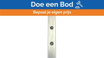 Bieden: Lewmar Aluminium T-Track Size 2  25 x 4mm - L=1325m, Watersport en Boten, Zeilen en Zeiltoebehoren, Ophalen of Verzenden