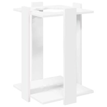 vidaXL Biljartkeu standaard Bewerkt hout 42 x 43 x 60 cm Wit, Sport en Fitness, Biljarten en Poolen, Verzenden, Nieuw