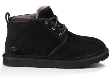 UGG Neumel - Heren Veterschoenen - Leer - Zwart - Maat 44, Verzenden, Nieuw