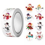 500 Kerst Stickers Op Rol - 2.5cm - Kerststickers -, Diversen, Verzenden, Nieuw