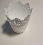 Bloempot PARIJS rond 14,5 cm Wit set van 2 stuks (Tuinieren), Verzenden, Nieuw