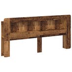 vidaXL Hoofdbordkast met opslag Oud hout Geconstrueerd hout, Huis en Inrichting, Verzenden, Nieuw, Bruin, Hout