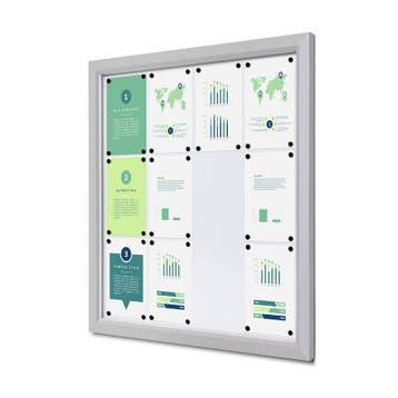 Informatiekast Buiten Whiteboard 12x A4 Breed, Nieuw in verpakking