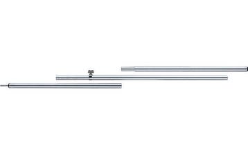 Berger Aluminium Steunstang 28mm 165-250cm - Zilver, Ophalen of Verzenden, Nieuw