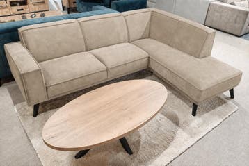 Hoekbank Den Haag - loungebanken - Beige, Nieuw, 150 cm of meer, Stof, 250 tot 300 cm