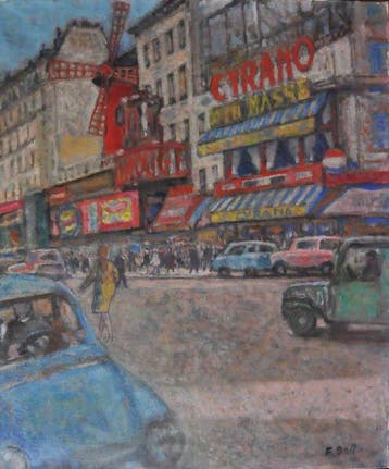 François Gall (1912-1987) - Paris: Le Moulin Rouge