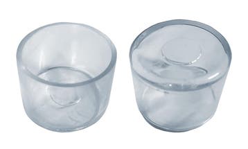 Flexibele stoelpootdop (omdop, rond, 40 mm, transparant) [O, Ophalen of Verzenden, Nieuw
