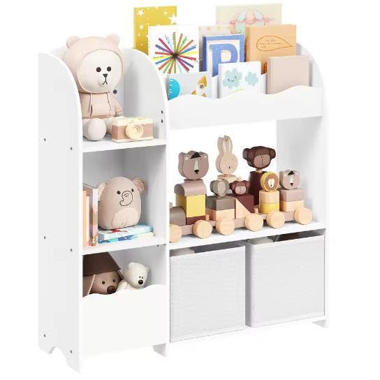 Kinderboekenkast met Opbergboxen – Speelgoed en Boeken Netje, Huis en Inrichting, Kasten | Overige, Nieuw, Verzenden