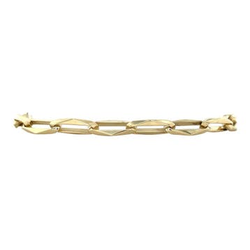 Gouden vintage closed forever armband 14 kt, Sieraden, Tassen en Uiterlijk, Armbanden, Ophalen of Verzenden, Nieuw