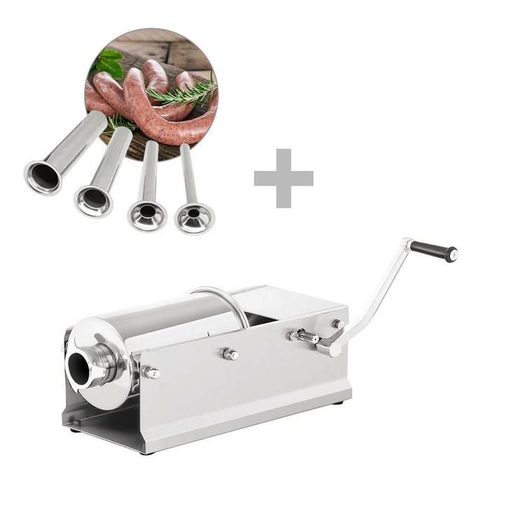 GGM Gastro | Handmatige worstenvuller - horizontaal - 5l - |, Zakelijke goederen, Horeca | Keukenapparatuur, Nieuw in verpakking