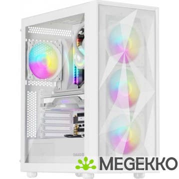 GENESIS NPC-2173 Diaxid 605 ARGB Midi Tower Wit, Verzenden, Nieuw