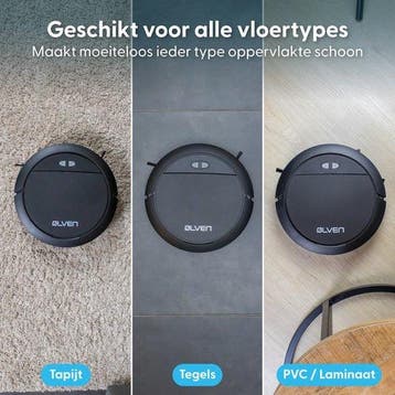 2dekans | Ølven Robotstofzuiger met Dweilfunctie - App -, Ophalen of Verzenden, Gebruikt