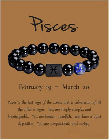 Vissen | Pisces | 20 februari – 20 maart | elastisch armb., Ophalen of Verzenden, Nieuw, Kraal