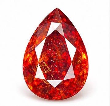 Zonder minimumprijs - 1 pcs Rood, Oranje Sfaleriet - 18.91, Nieuw