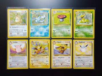 Pokémon - 8 Card - Vaporeon Holo - Kangaskhan Holo -, Nieuw