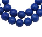 10 x   edelsteen kraal van Mashan Jade Blue 8mm gat: 1,2mm, Ophalen of Verzenden, Nieuw, Kraal