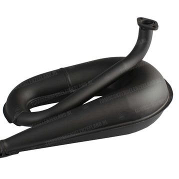 Tomos Uitlaat 25mm Tecno Circuit mat zwart met aluminium..., Ophalen of Verzenden, Nieuw, Tecno