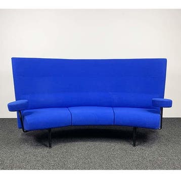 Design Bank Johannes Foersom en Peter Hiort Lorenzen - Blauw, Ophalen of Verzenden, Gebruikt