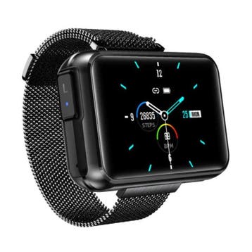 T91 Smartwatch Breed Display met Draadloze Oortjes - 1.4, Verzenden, Nieuw