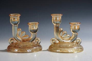 Jeannette Glass Co. - Kandelaar Verenigde Staten, Paar
