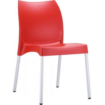 (MDK-105021) Siesta Vita 4-poots stoel rood, Ophalen of Verzenden, Nieuw, Rood