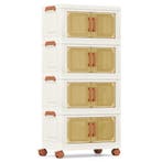 LIVSK Opvouwbare Opbergbakken Set van 4 - Stapelbaar met Mag, Verzenden, Nieuw