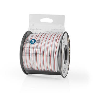 Speakerkabel 2x 2,5 mm2 luidsprekersnoer koperkern 15 meter, Audio, Tv en Foto, Verzenden, Nieuw, Luidsprekerkabel