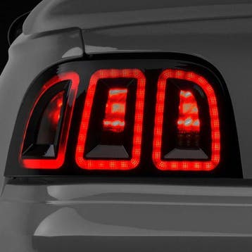 Raxiom 96-98 Ford Mustang Icon LED Tail Lights- Black, Ophalen of Verzenden, Nieuw