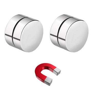 Fako Bijoux - Oorbellen - Magneet - Magnetisch - RVS - 12mm, Sieraden, Tassen en Uiterlijk, Oorbellen, Verzenden, Nieuw