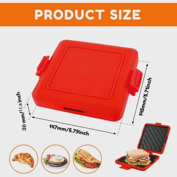 Compacte Magnetron Sandwichmaker voor Ontbijt en Lunch, Verzenden, Nieuw