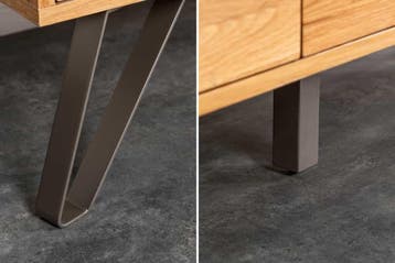 Massief dressoir LIVING EDGE 160cm wild eiken geolied, Ophalen of Verzenden, Nieuw