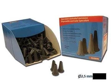 Oortips Zwart 2,5 mm kind voor o.a. Heine otoscoop, Diversen, Verpleegmiddelen, Verzenden, Nieuw