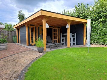 Easy Flex overkappingen, Topkwaliteit, standaard of maatwerk, Tuin en Terras, Tuinhuizen, 200 tot 400 cm, Tuinhuis, Verzenden