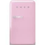 €1049 Smeg FAB10RPK5 combi-koelkast Vrijstaand 122 l E Roze, Ophalen of Verzenden, Nieuw, 160 cm of meer